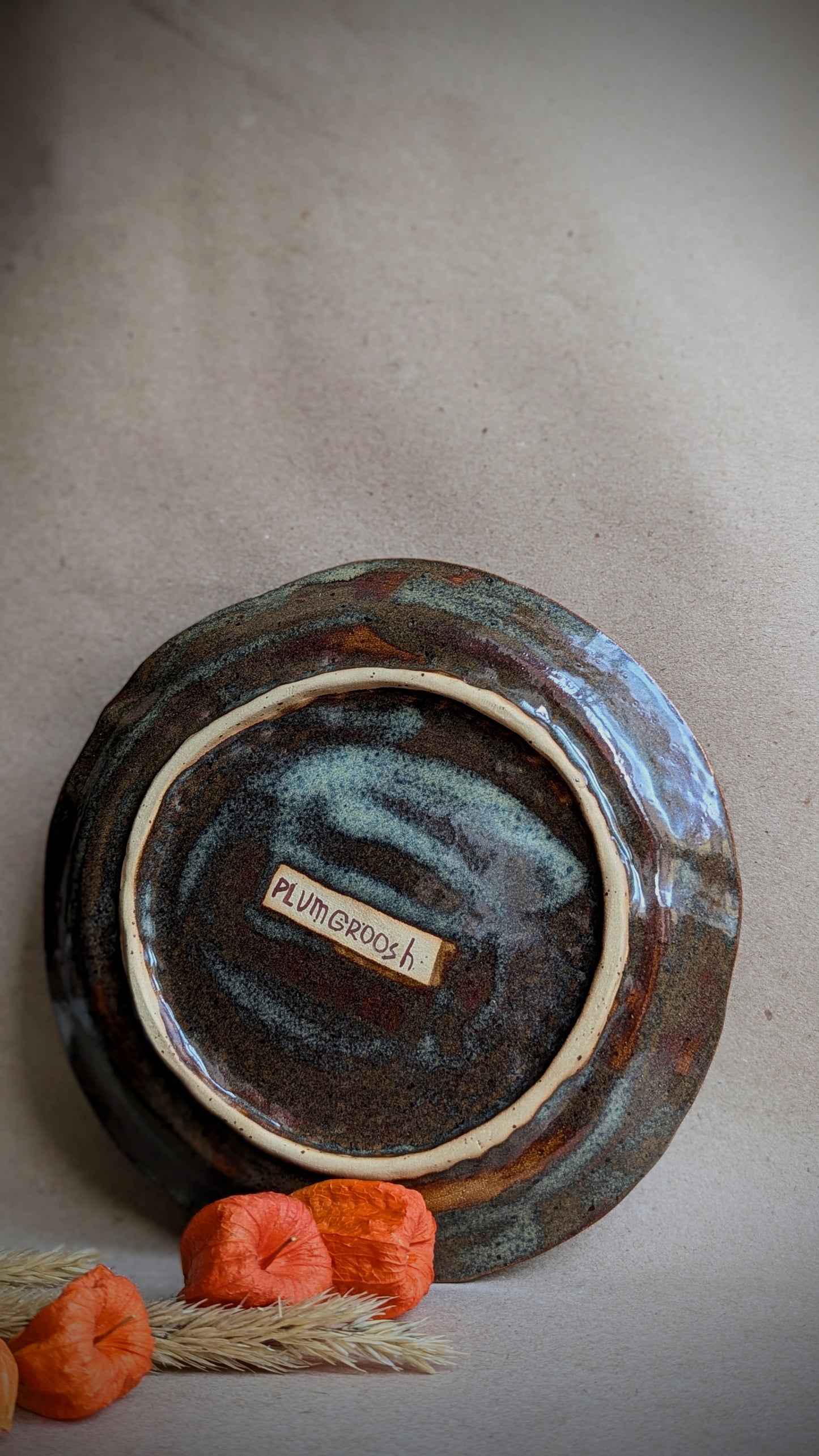 Handmade Squirrel Plate