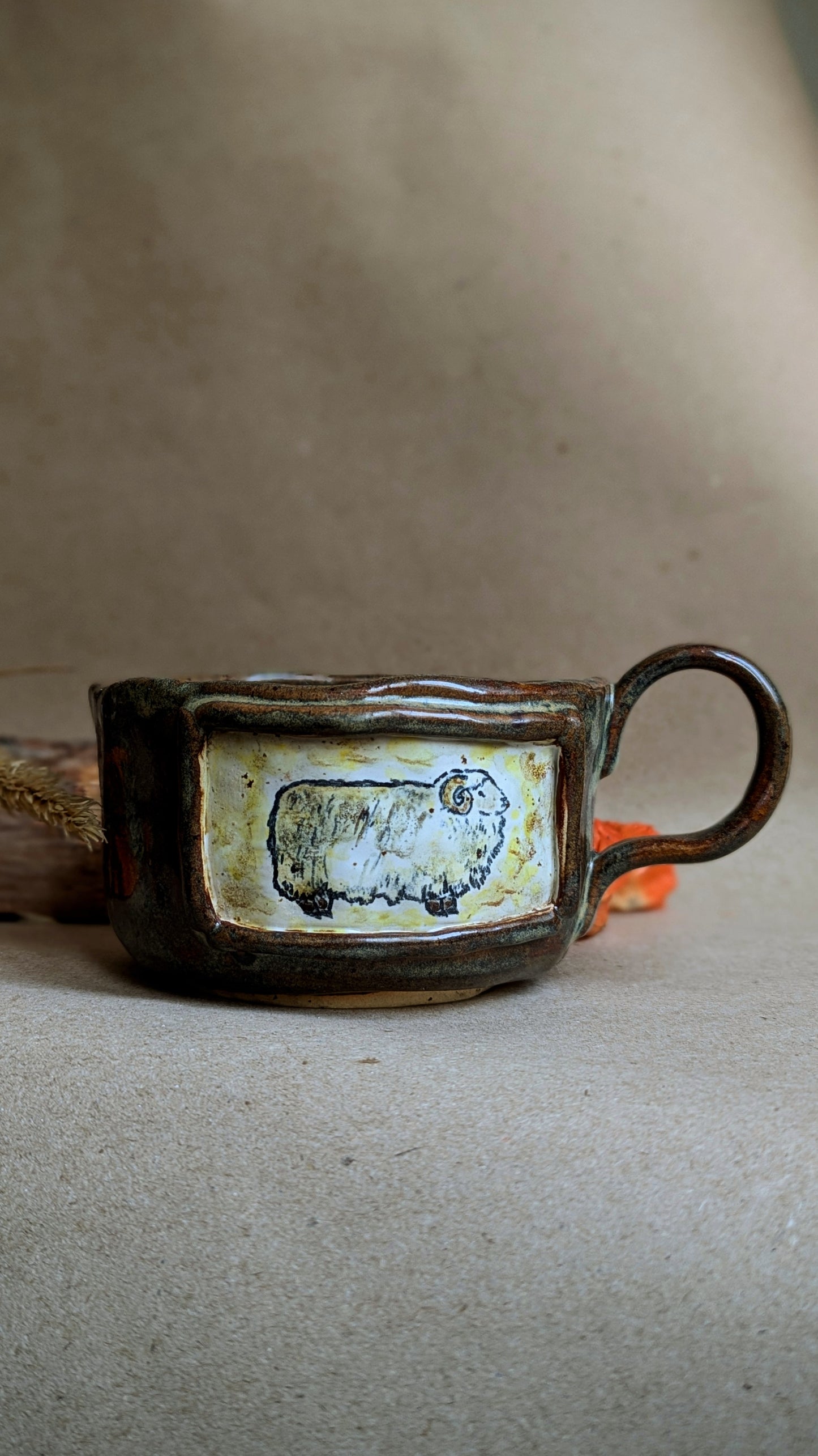 Handmade Ram Mug