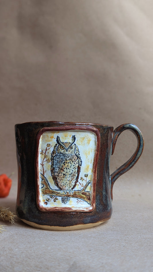 Handmade Owl Mug