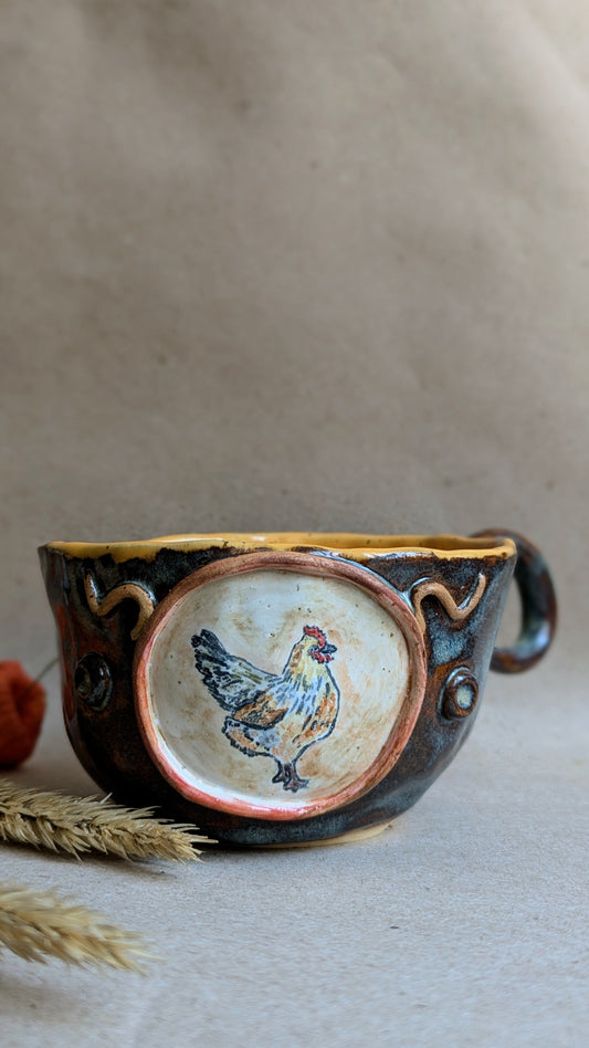 Handmade Hen Mug
