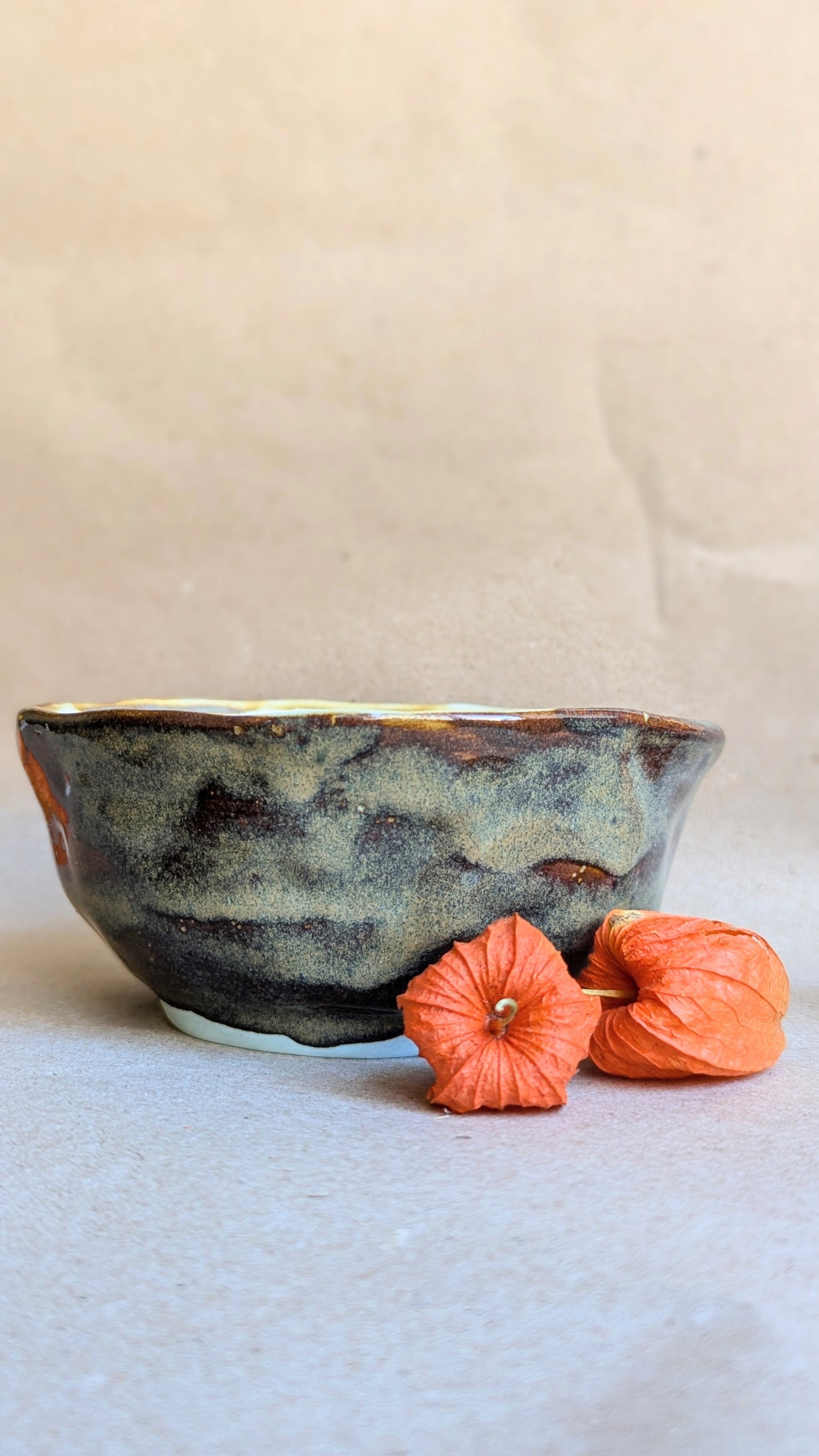 Handmade Bowl with Mushrooms