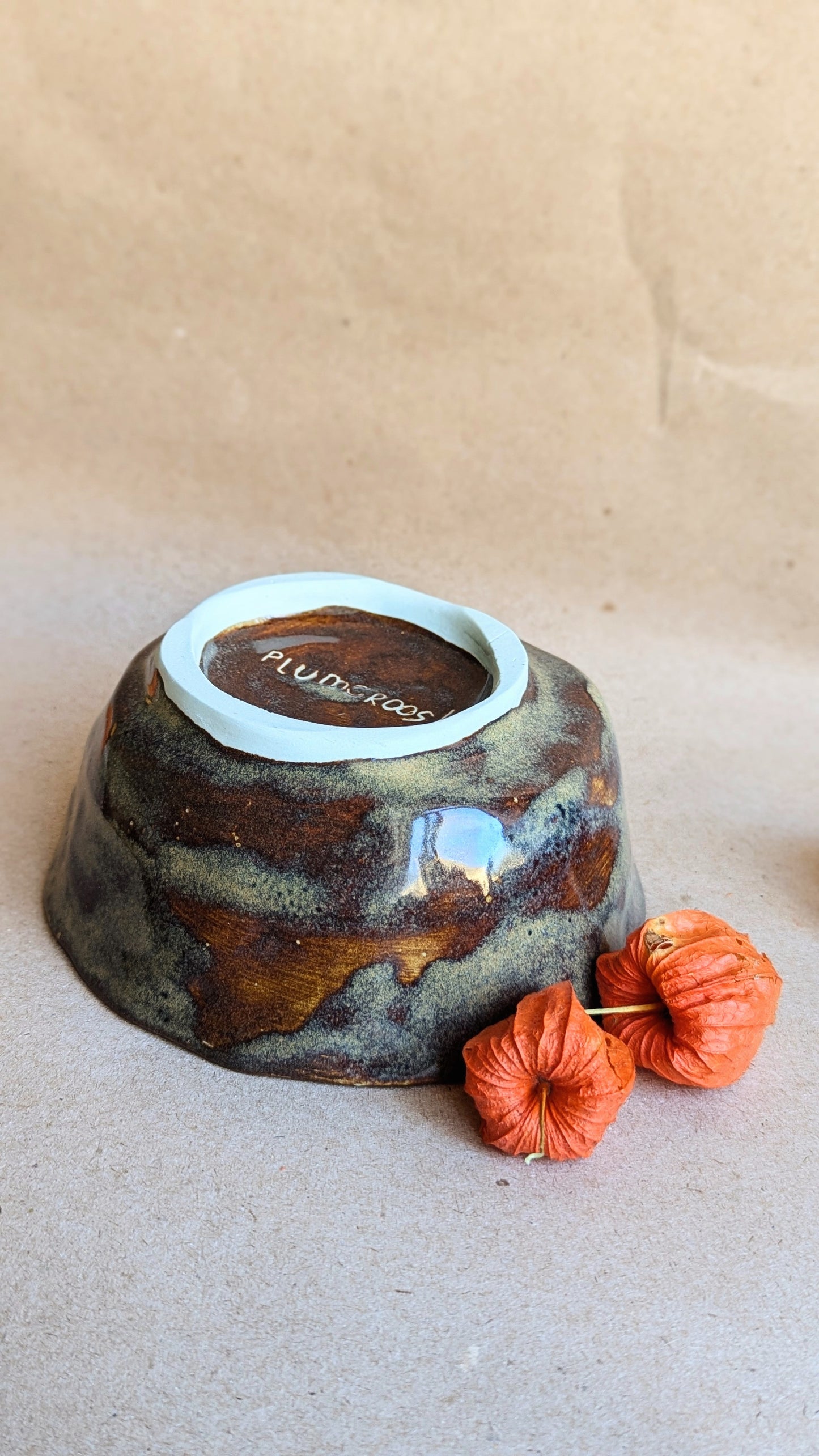Handmade Bowl with Mushrooms