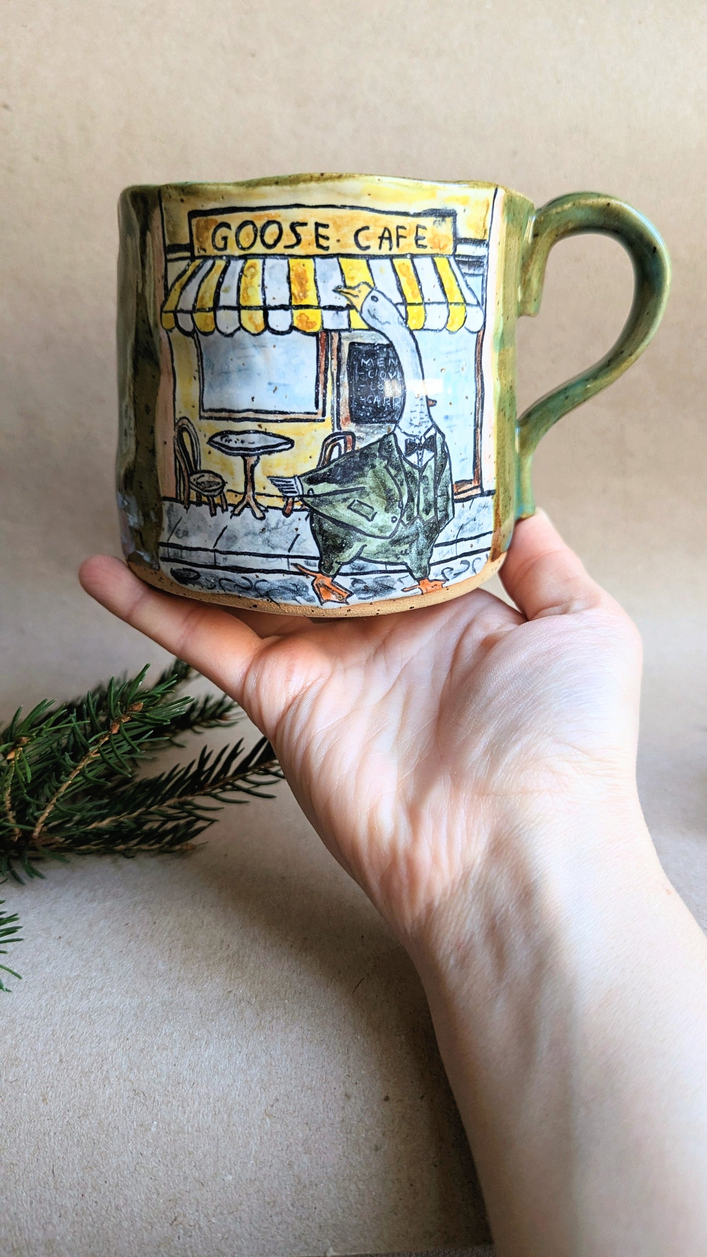 Goose Cafe Handmade Ceramic Mug