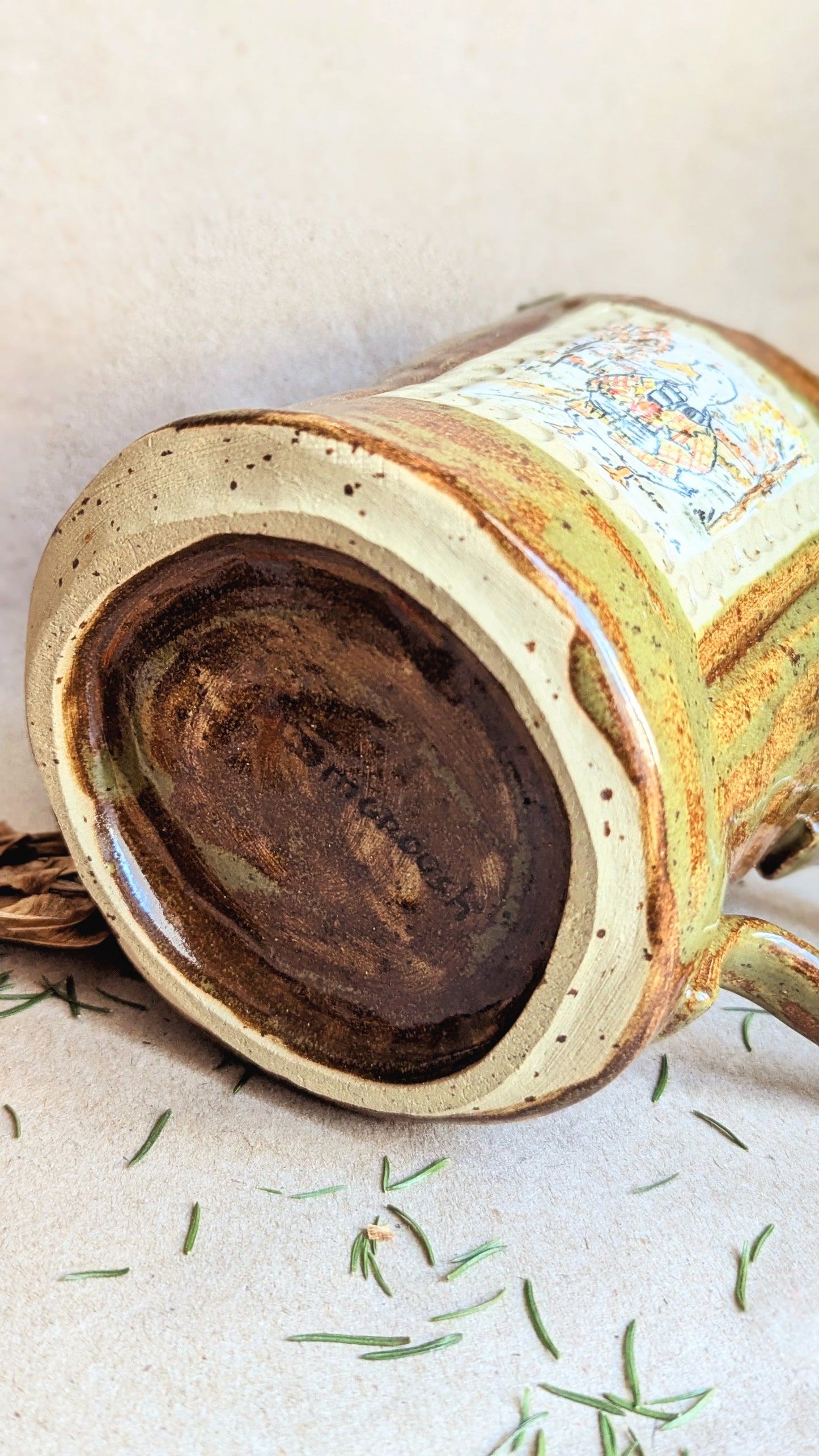 Large Mug with an Autumn Goose
