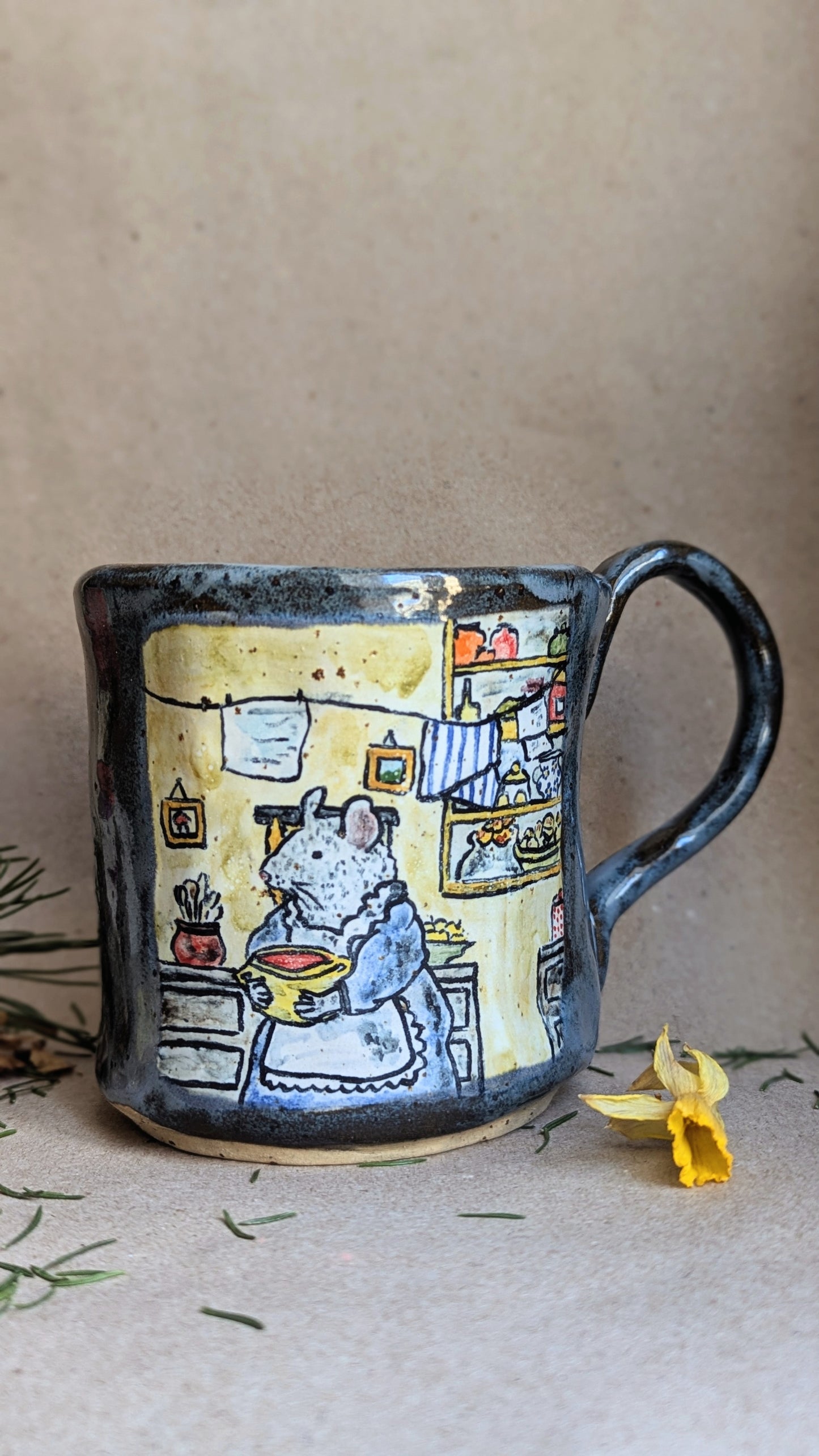 Mouse Kitchen Handmade Ceramic Mug