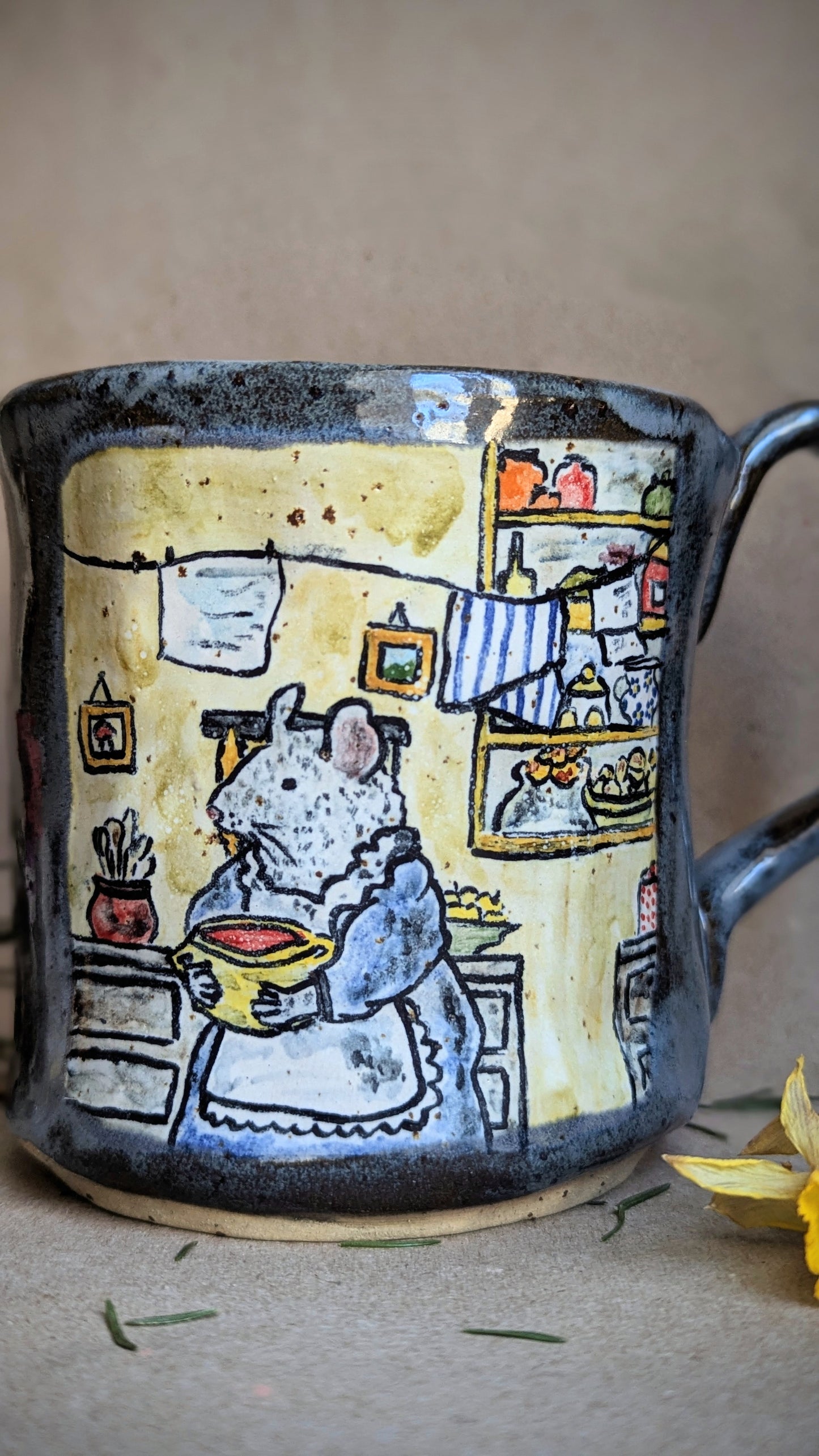 Mouse Kitchen Handmade Ceramic Mug