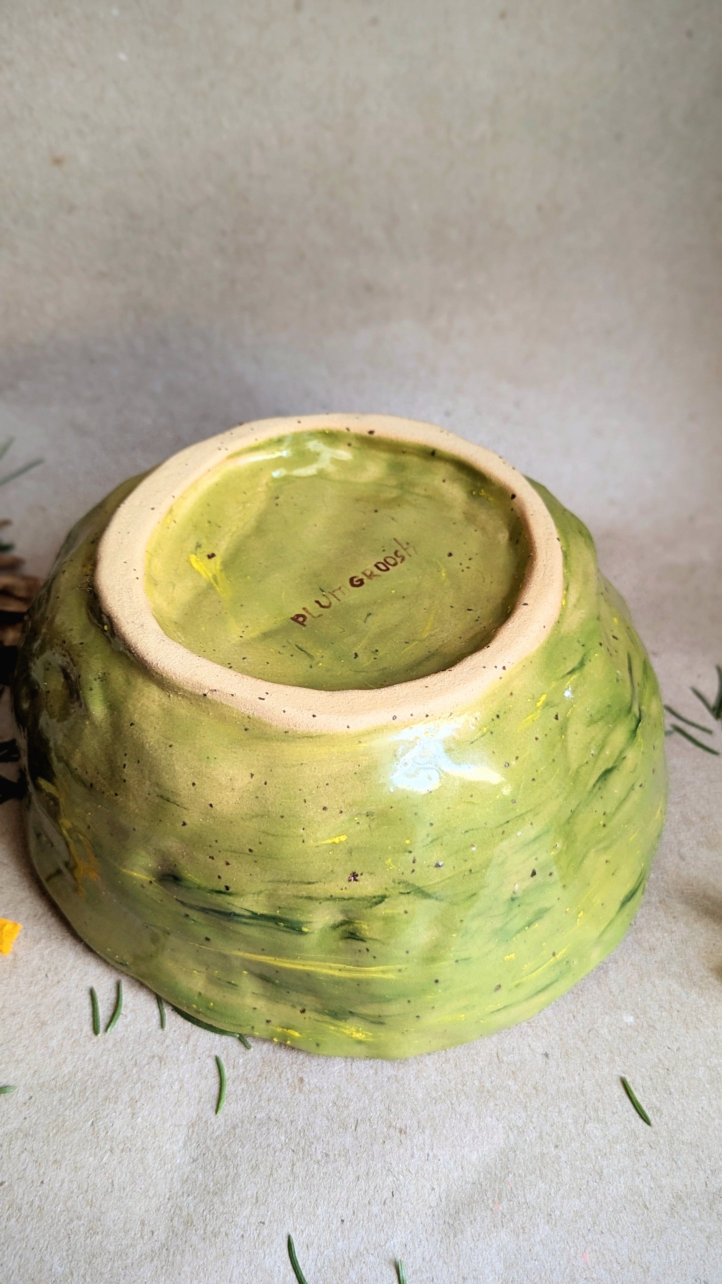 Handmade Bowl with Mice