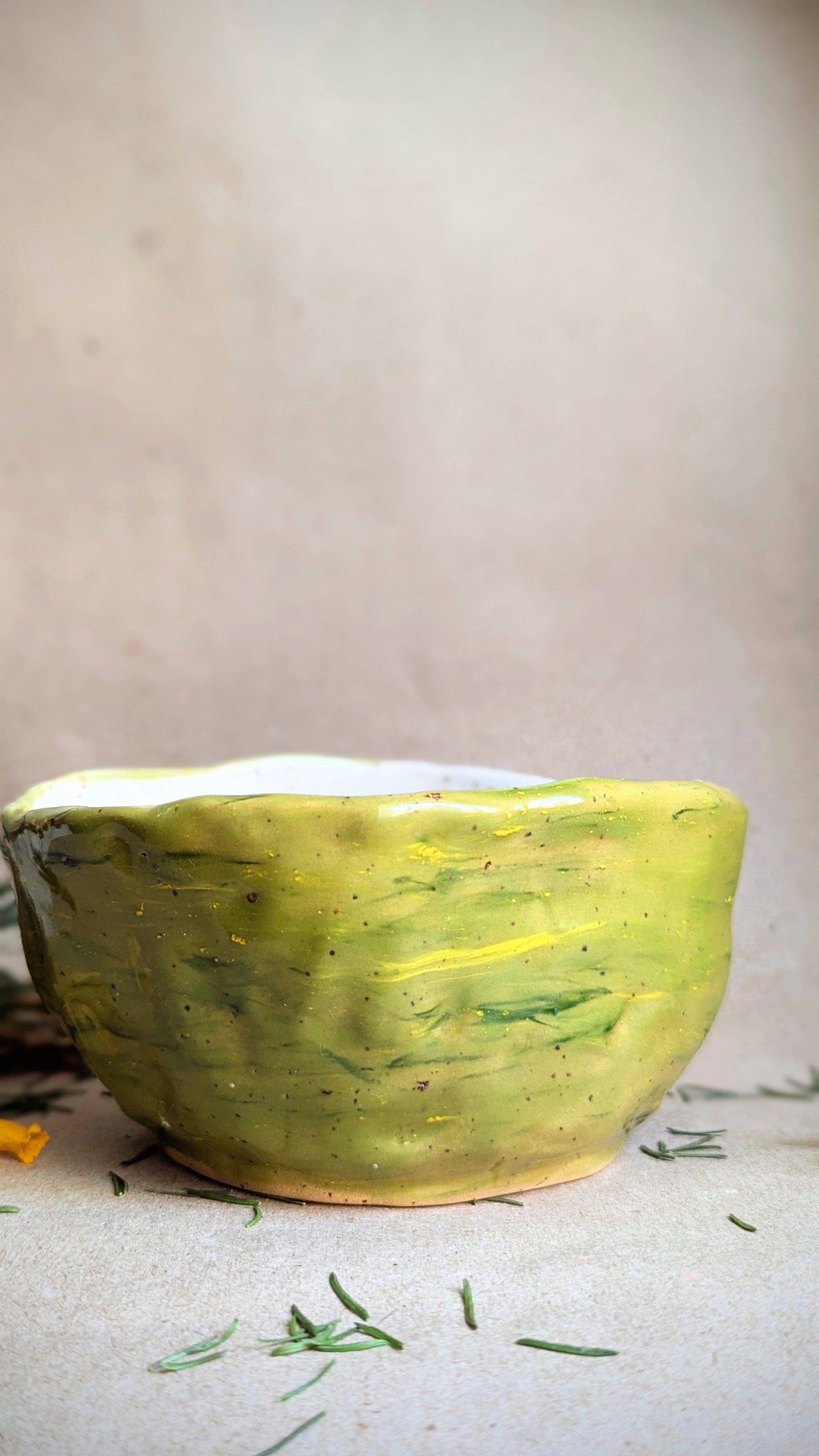 Handmade Bowl with Mice