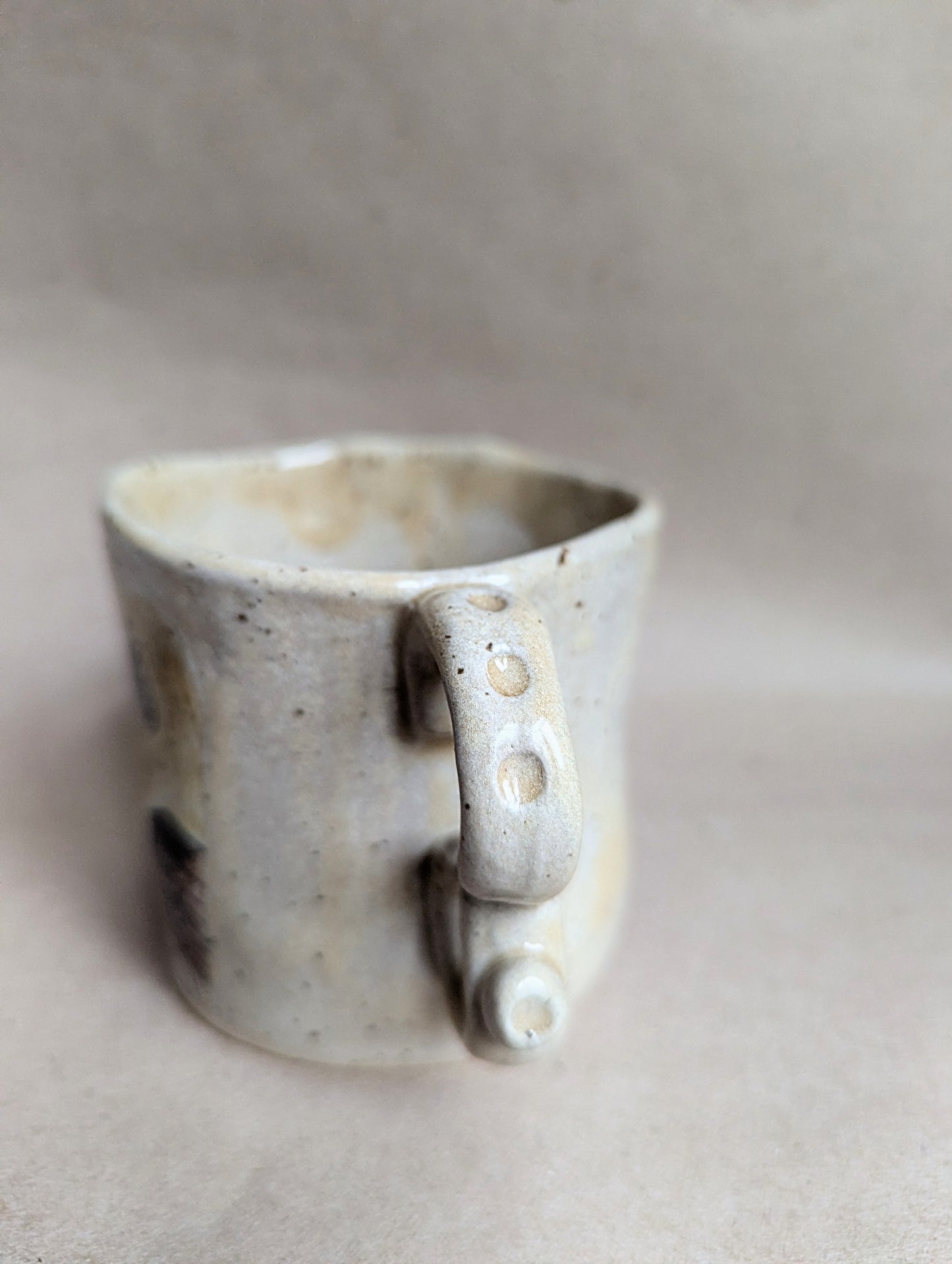 Handmade ceramic mouse mug
