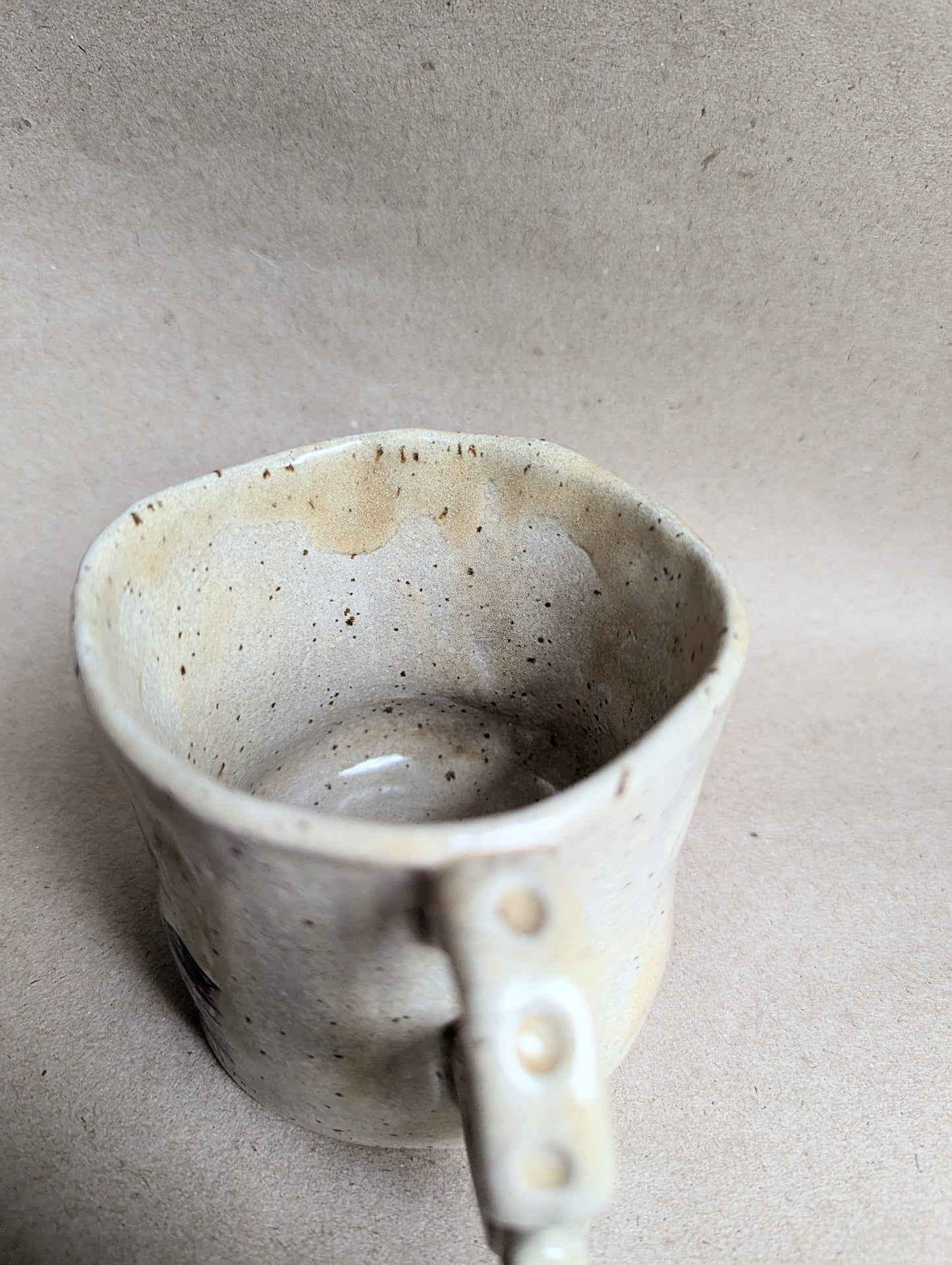 Handmade ceramic mouse mug