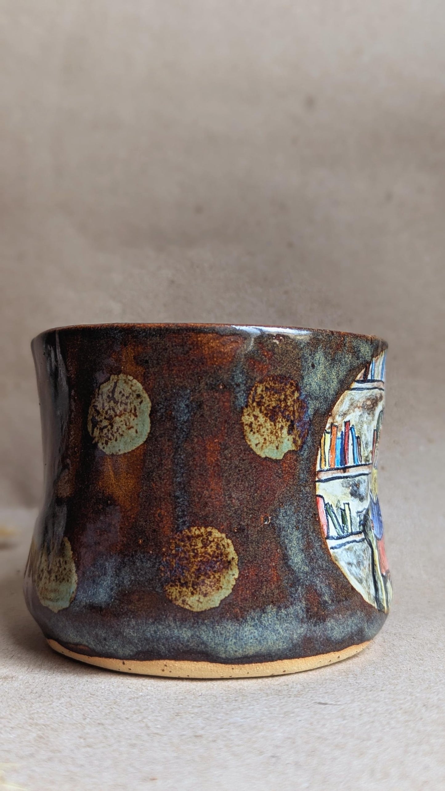 Handmade Fox Family Ceramic Mug