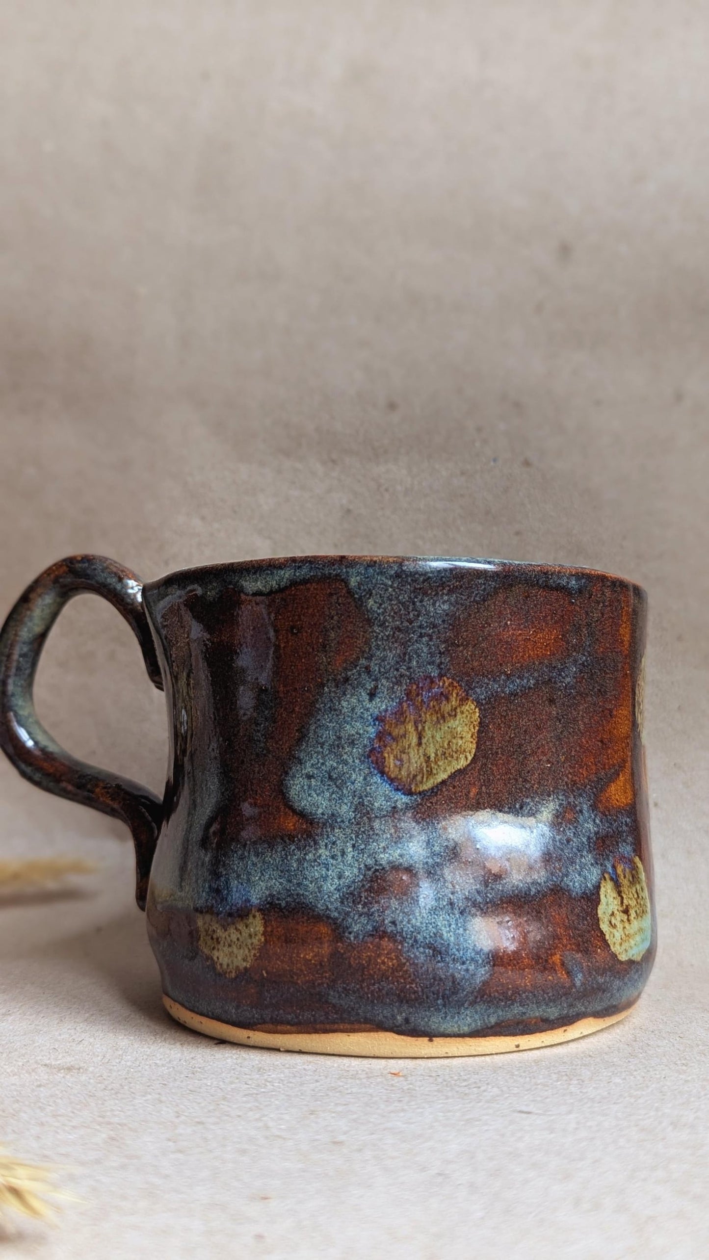 Handmade Fox Family Ceramic Mug