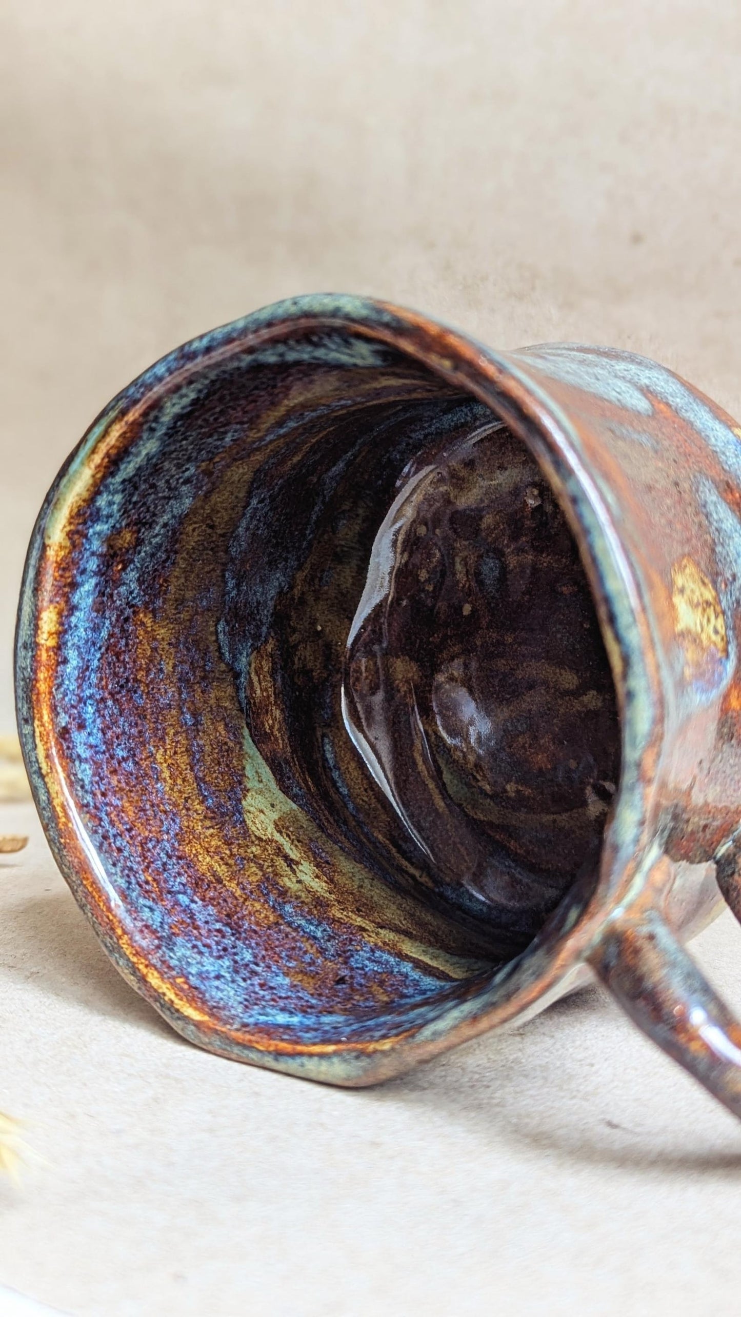 Handmade Fox Family Ceramic Mug